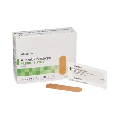 McKesson Tan Adhesive Strip, 1 x 3 Inch - Hope Health Supply