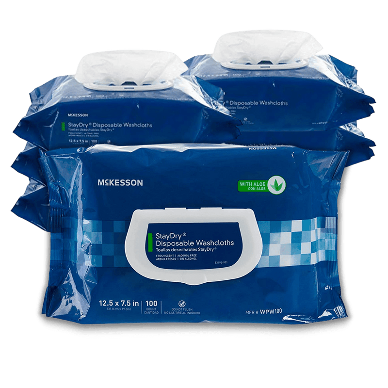 StayDry® Disposable Washcloths with Aloe - Hope Health Supply