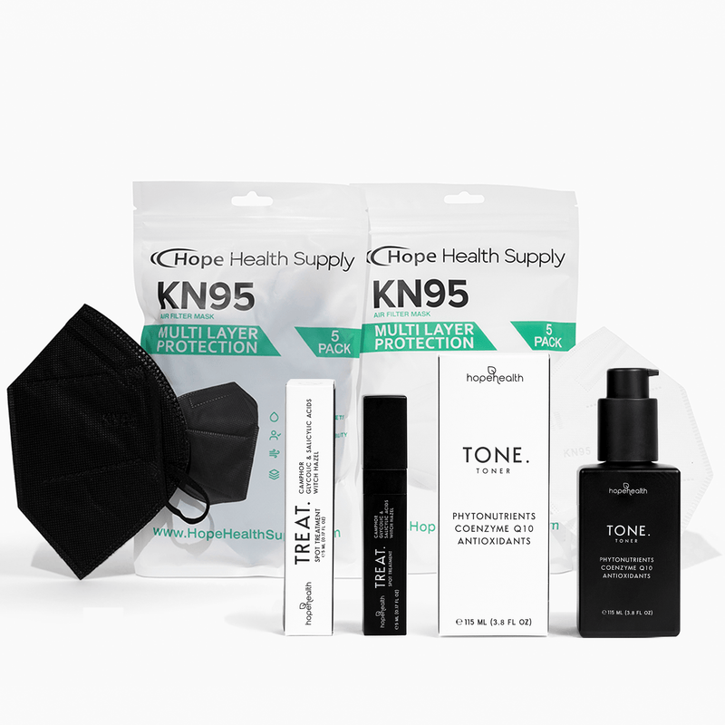 The "Maskne" Face Mask + Skincare Bundle - Hope Health Supply